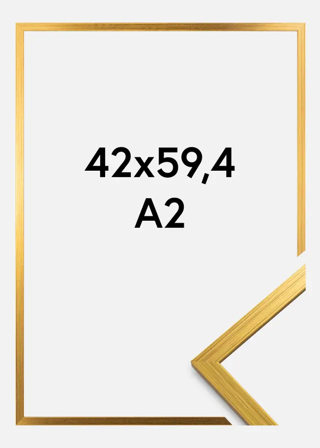 Rama Edsbyn Szkło akrylowe Złoty 42x59,4 cm (A2)