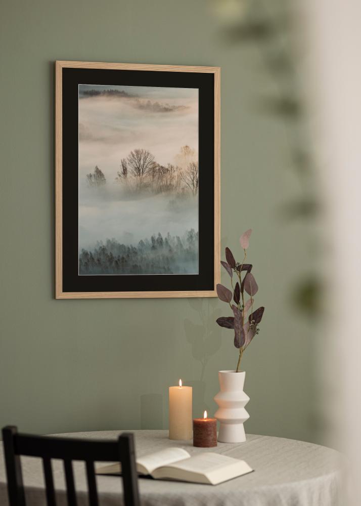 Rama Oak Wood 18x24 cm - Passe-patrout Czarny 13x17 cm