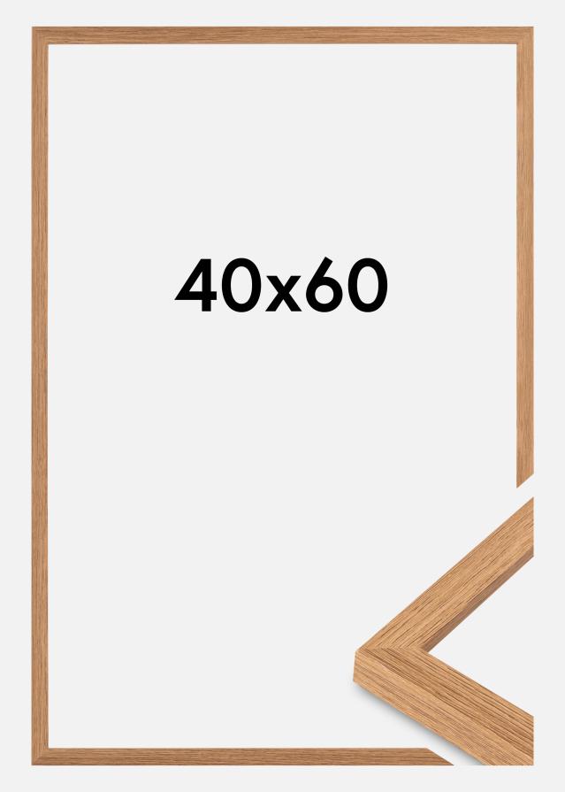 Rama Modern Szkło akrylowe Drewno tekowe 40x60 cm