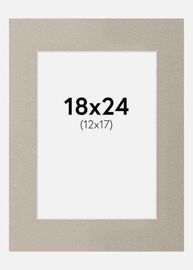 Passe-patrout Perłowoszary 18x24 cm (12x17)