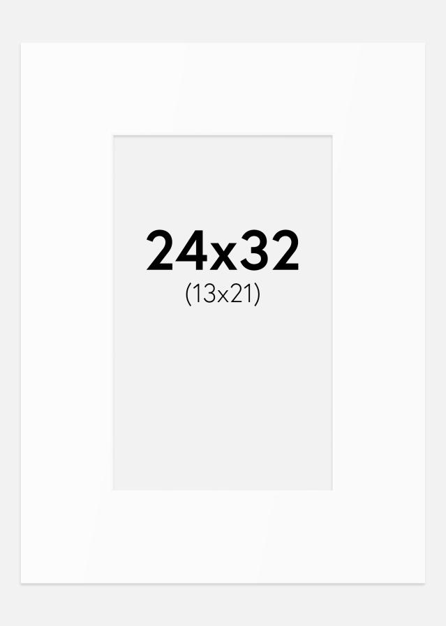 Passe-patrout Biały Standard (Białe Rdzeń) 24x32 cm (13x21)