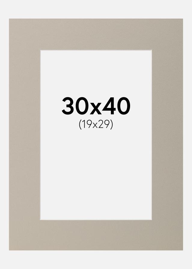 Passe-patrout Perłowoszary 30x40 cm (19x29)