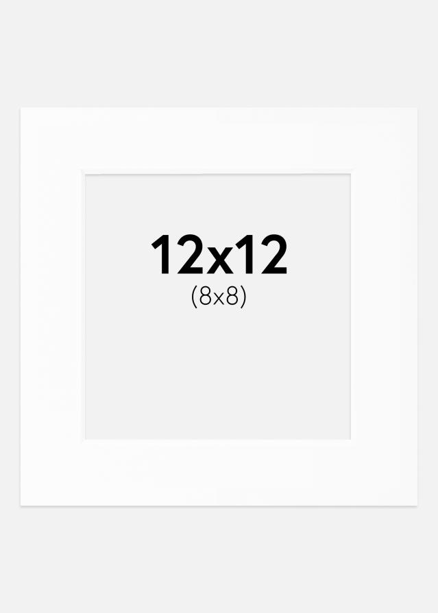 Passe-patrout Biały Standard Biały środek 12x12 cm (8x8)