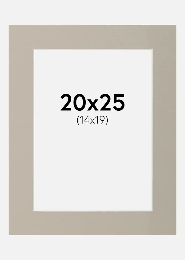 Passe-patrout Perłowoszary 20x25 cm (14x19)