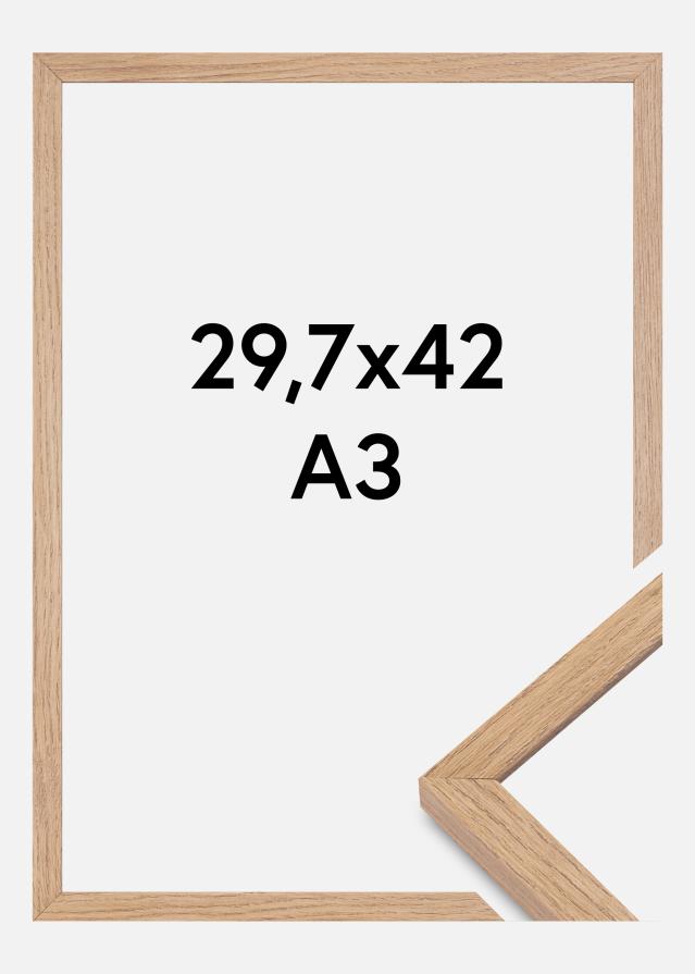 Rama Montgomery Matowy Szkło antyrefleksyjne Dąb 29,7x42 cm (A3)