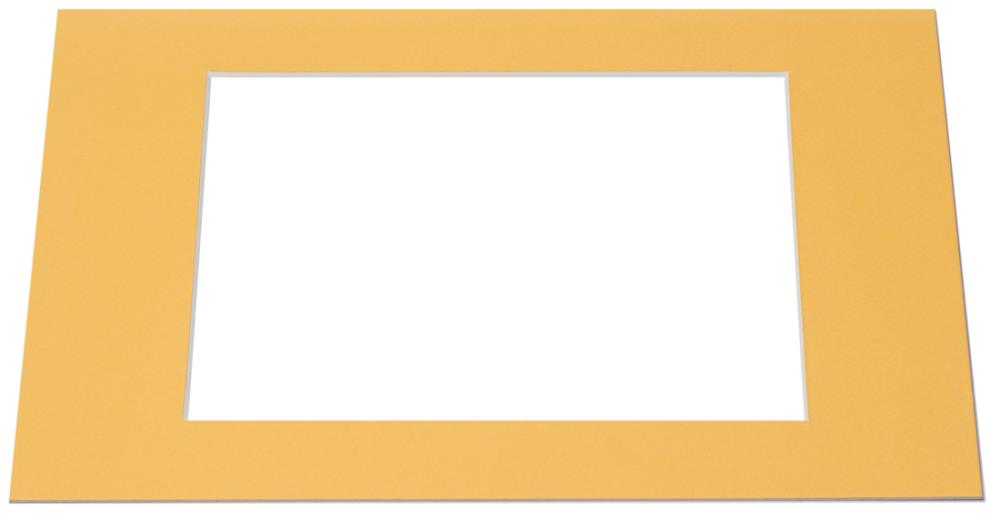 Passe-patrout Żółty Biały środek - Na wymiar