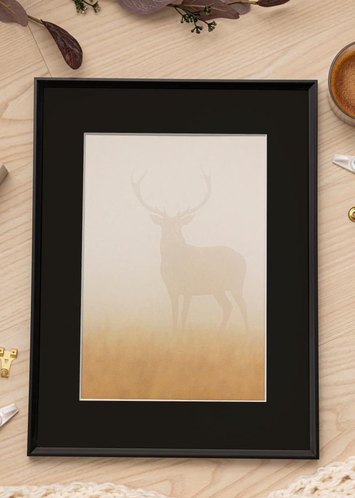 Rama Desire Czarny 60x80 cm - Passe-patrout Czarny 50x65 cm