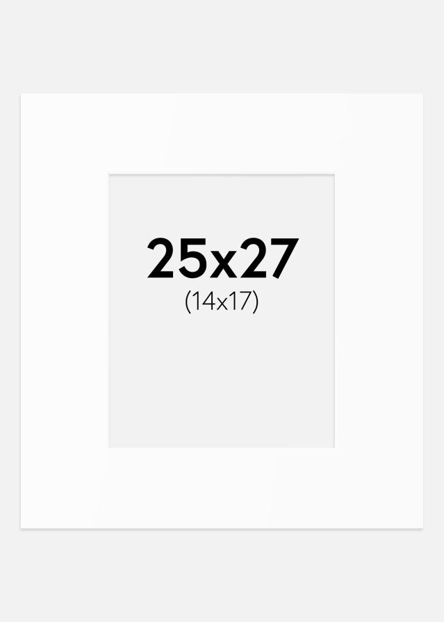 Passe-patrout Biały Standard (Białe Rdzeń) 25x27 cm (14x17)