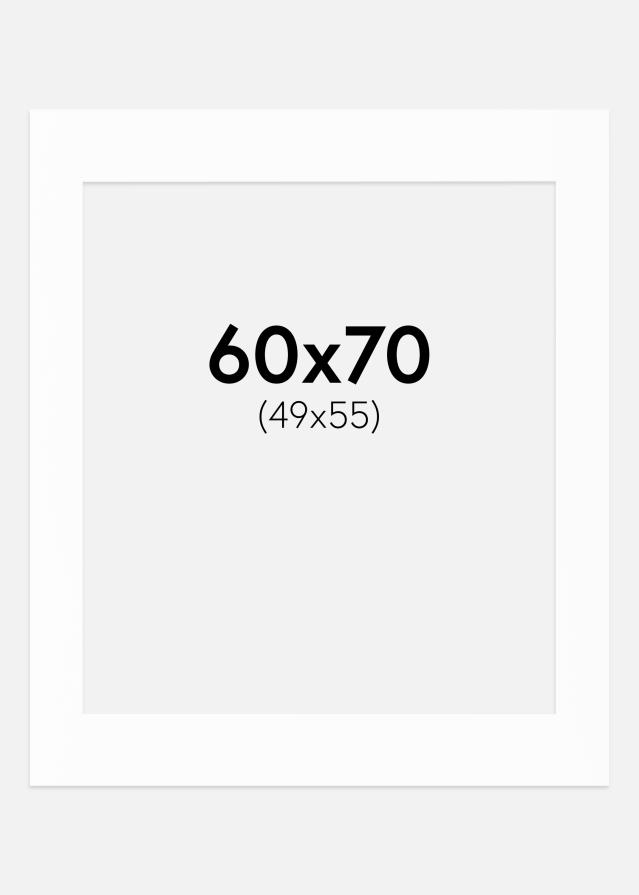 Passe-patrout Canson Biały Biały środek 60x70 cm (49x55)