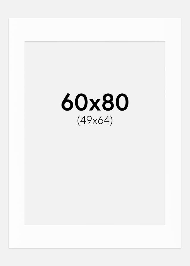 Passe-patrout Canson Biały Biały środek 60x80 cm (49x64)
