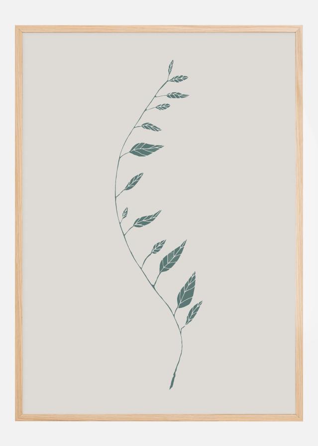 Wavy Branch Green Plakat