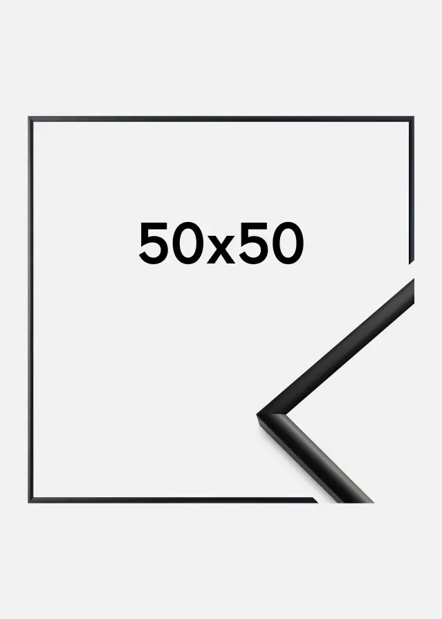 Rama New Lifestyle Szkło akrylowe Czarny Mat 50x50 cm