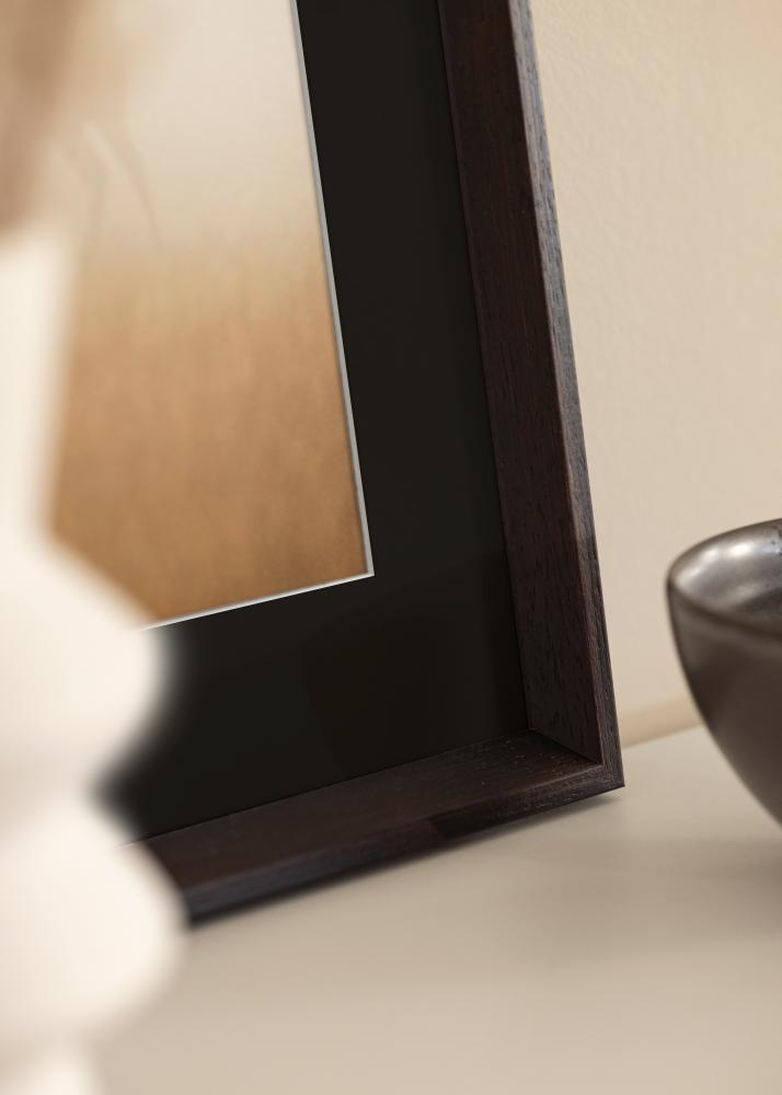 Rama Globe Espresso 24x30 cm - Passe-patrout Czarny 7x9 inches