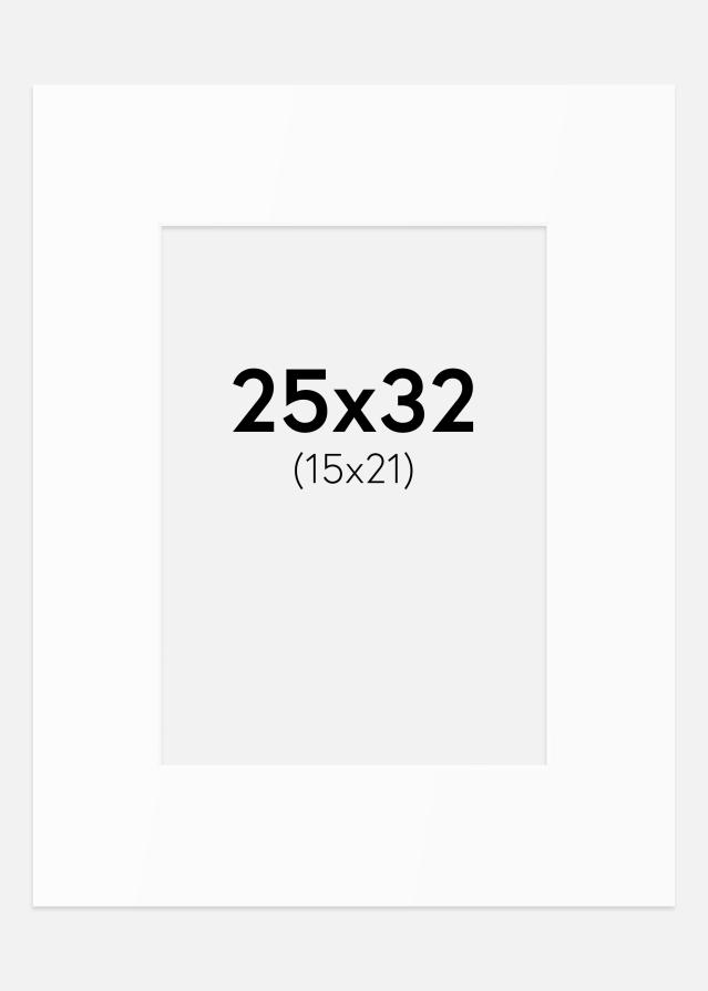 Passe-patrout Biały Standard (Białe Rdzeń) 25x32 cm (15x21)