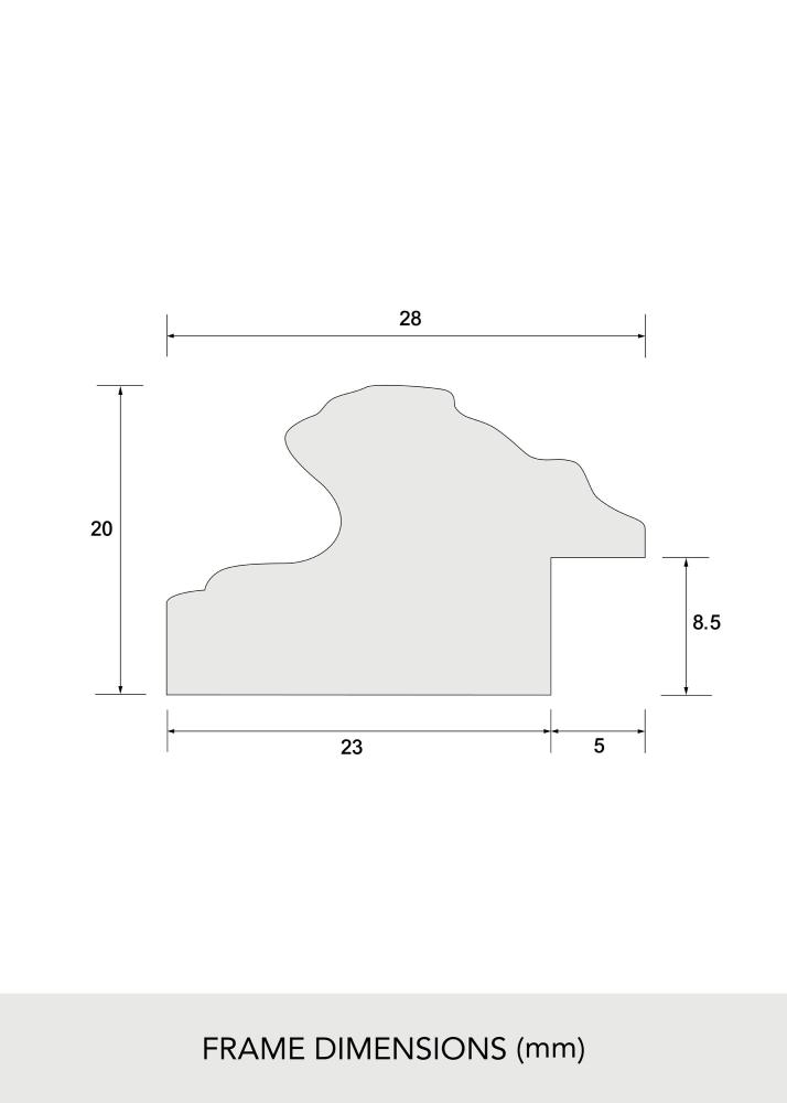 Rama Swirl Szkło akrylowe Złoty 30x40 cm