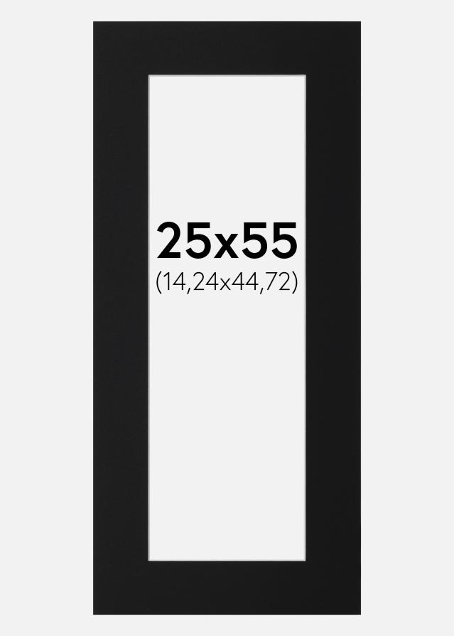 Passe-patrout Czarny Standard (Biały Rdzeń) 25x55 cm (14,24x44,72)
