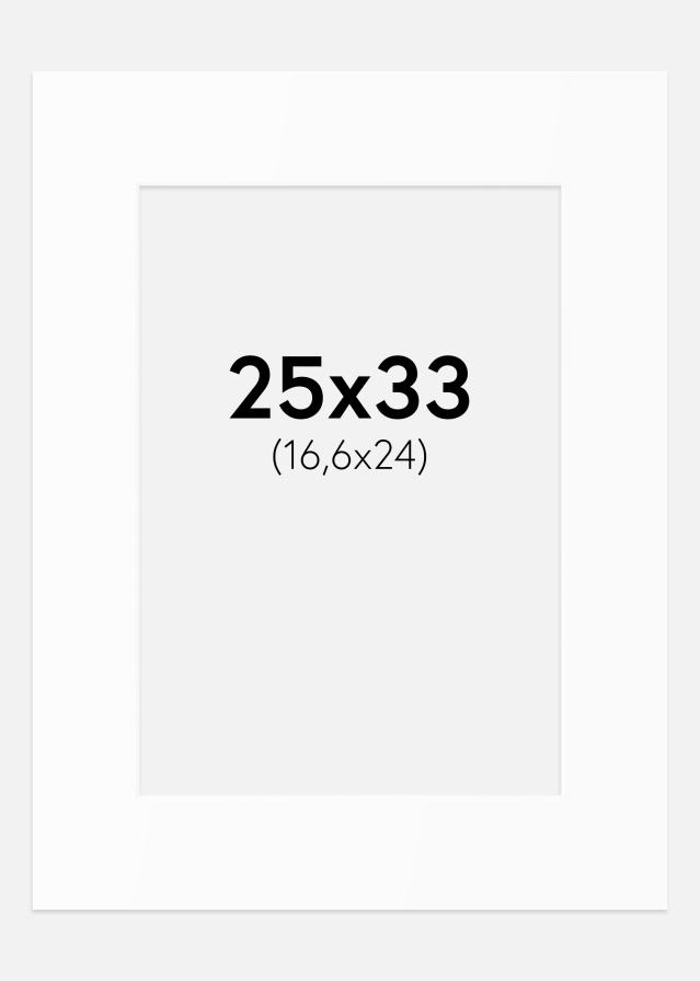 Passe-patrout Biały Standard (Białe Rdzeń) 25x33 cm (16,6x24)
