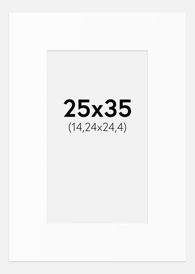 Passe-patrout Biały Standard (Białe Rdzeń) 25x35 cm (14,24x24,4)