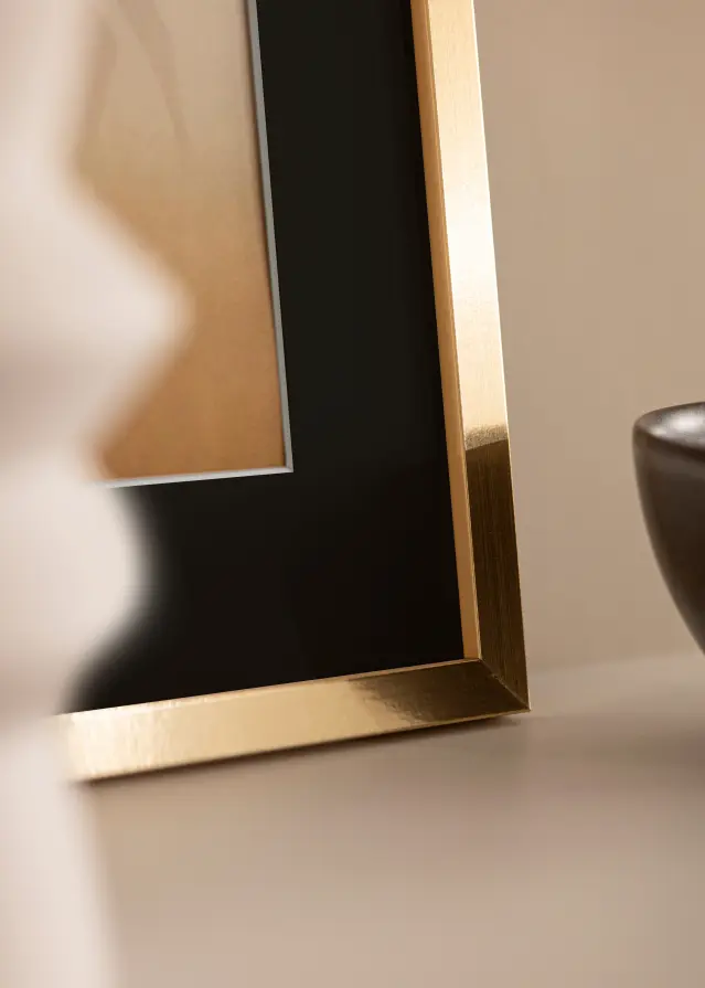 Rama Trendy Złoty 45x60 cm - Passe-patrout Czarny 30x45 cm