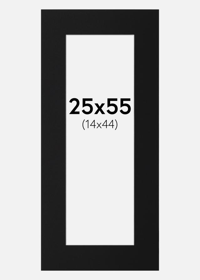 Passe-patrout Czarny Standard (Biały Rdzeń) 25x55 cm (14x44)