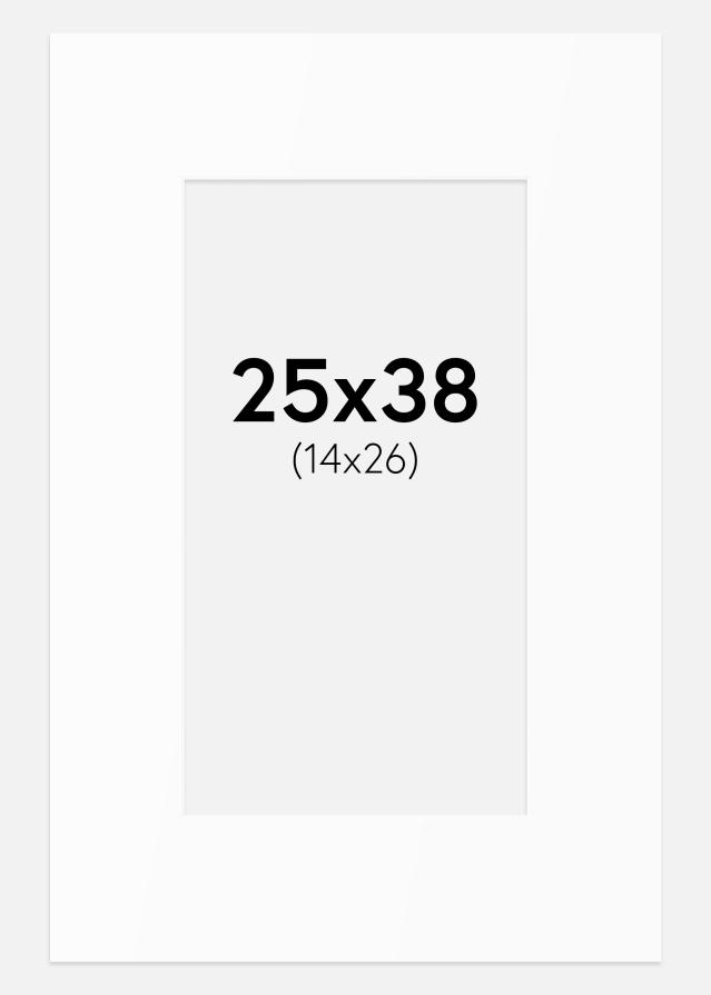Passe-patrout Biały Standard (Białe Rdzeń) 25x38 cm (14x26)