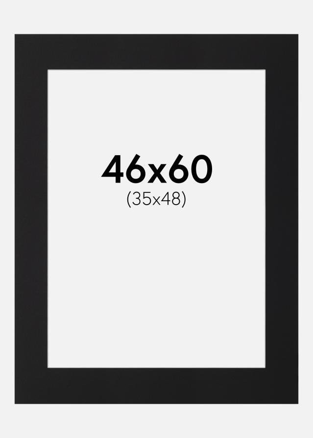 Passe-patrout Czarny Standard (Biały Rdzeń) 46x60 cm (35x48)