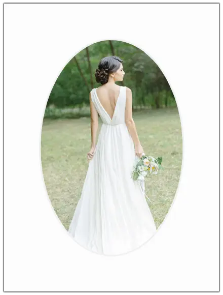 Passe-patrout Biały Owalny 20x30 cm (14,5x19,5)