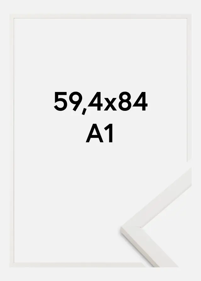 Rama Trendy Szkło akrylowe Biały 59,4x84,1 cm (A1)