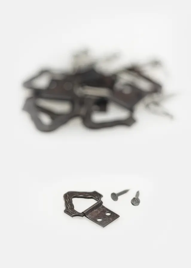 Trójkątna zawieszka do obrazów Barok Brąz Small - 5-Pak