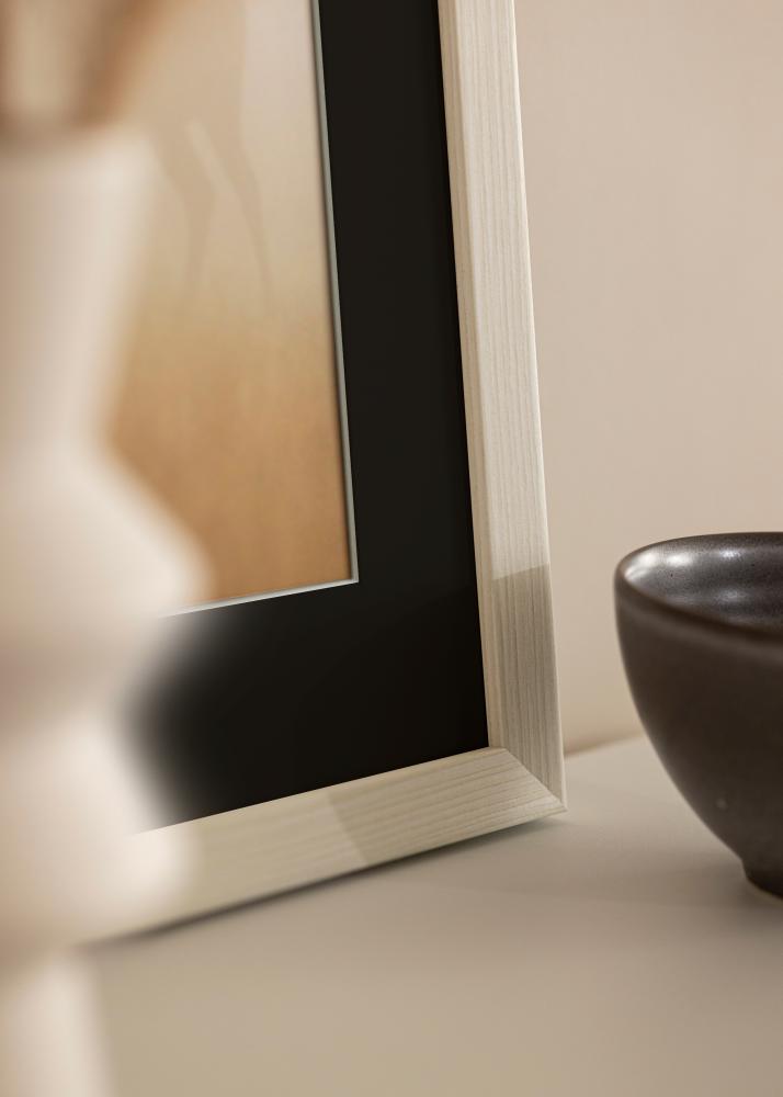 Rama Fiorito Biały 40x50 cm - Passe-patrout Czarny 12x16 inches