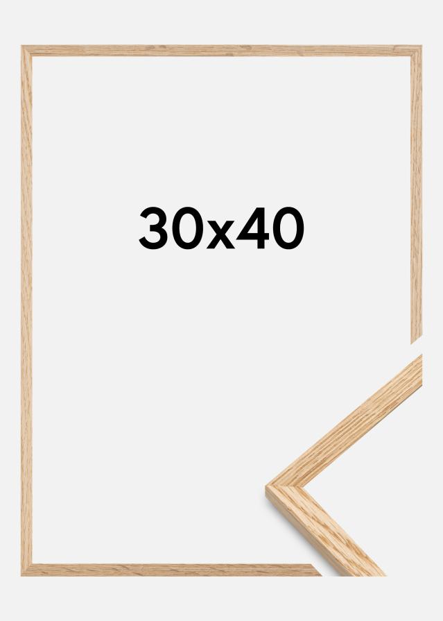 Rama Wąski Dąb Szkło akrylowe 30x40 cm