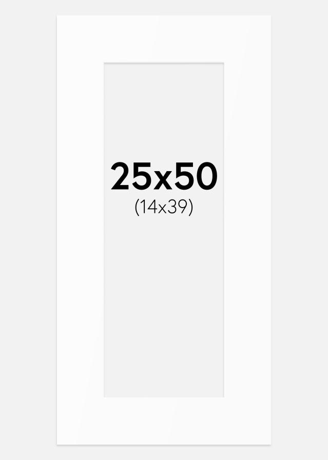 Passe-patrout Biały Standard (Białe Rdzeń) 25x50 cm (14x39)