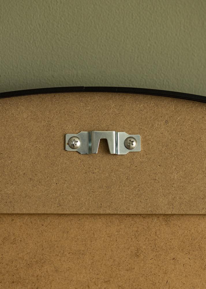 Lustro Modern Czarny 80 cm Ø