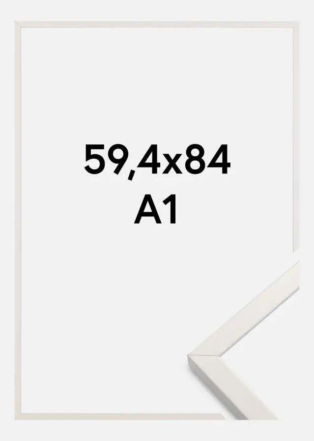 Rama Soul Szkło akrylowe Biały 59,4x84,1 cm (A1)