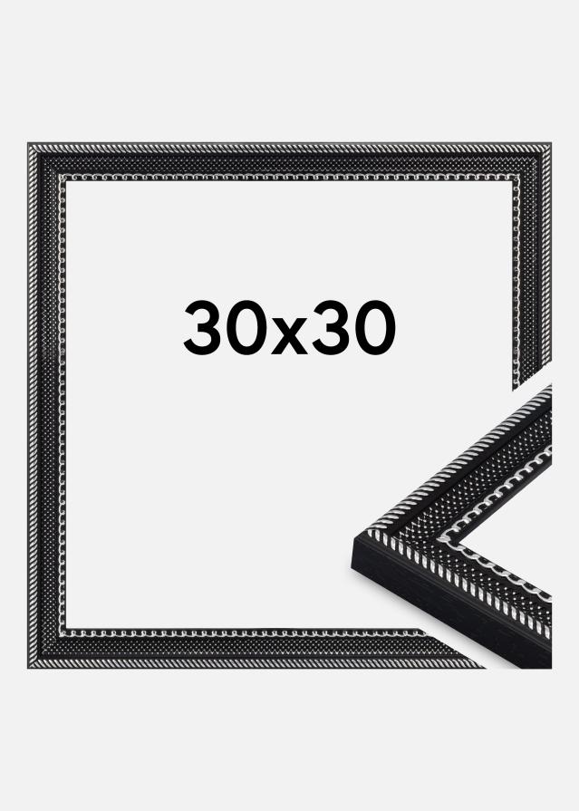 Rama Trellis Szkło akrylowe Czarny 30x30 cm