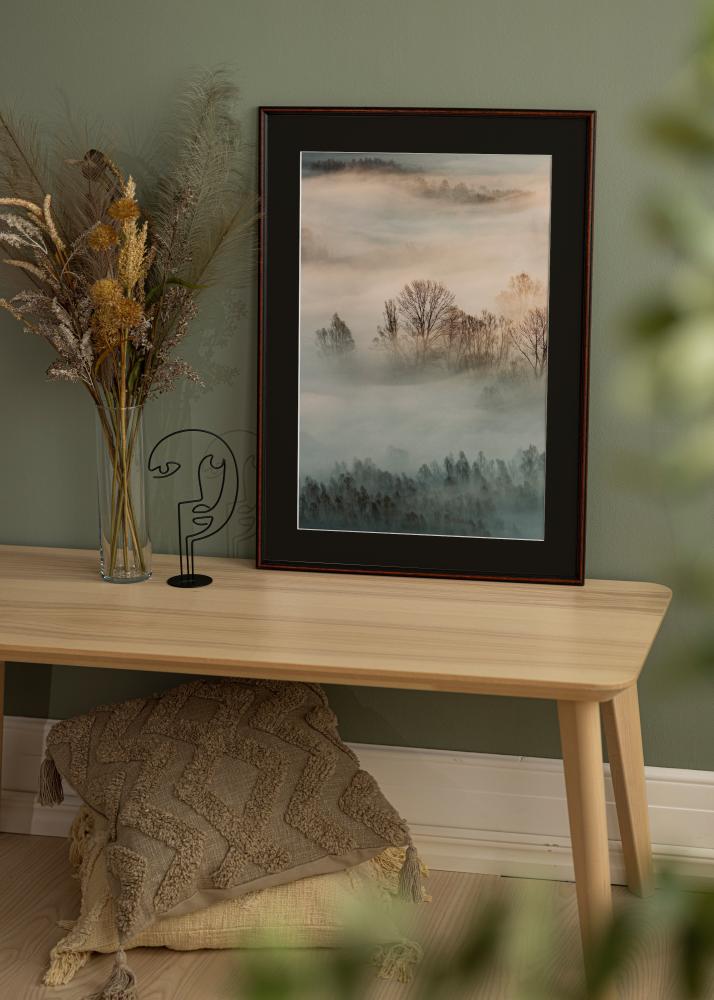 Rama Horndal Orzech 18x24 cm - Passe-patrout Czarny 13x18 cm