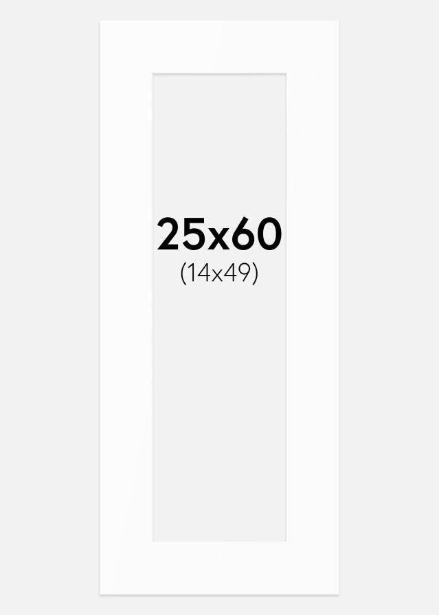 Passe-patrout Biały Standard (Białe Rdzeń) 25x60 cm (14x49)