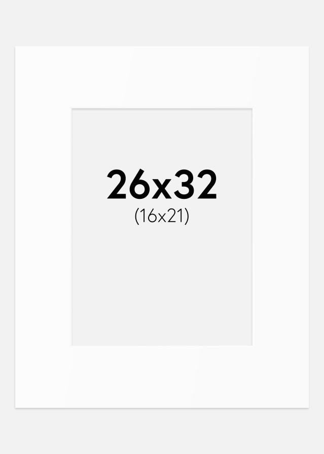 Passe-patrout Biały Standard (Białe Rdzeń) 26x32 cm (16x21)