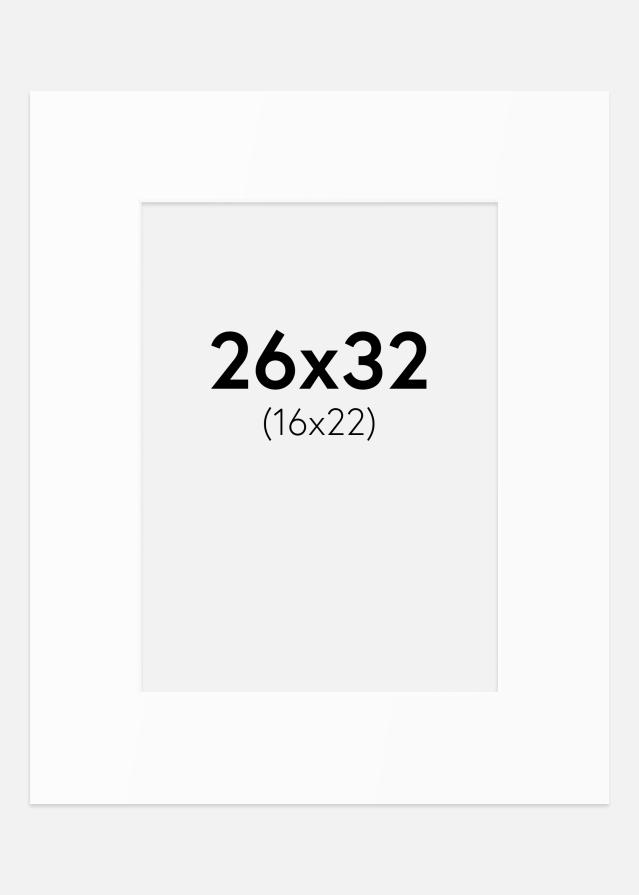 Passe-patrout Biały Standard (Białe Rdzeń) 26x32 cm (16x22)
