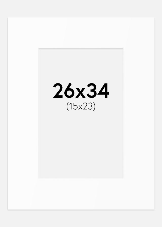 Passe-patrout Biały Standard (Białe Rdzeń) 26x34 cm (15x23)