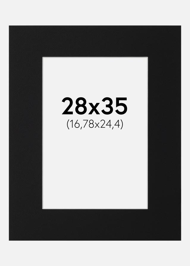 Passe-patrout Czarny Standard (Biały Rdzeń) 28x35 cm (16,78x24,4)