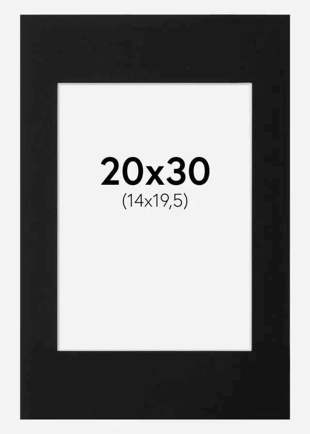 Passe-patrout Canson Czarny Biały środek 20x30 cm (14x19,5)