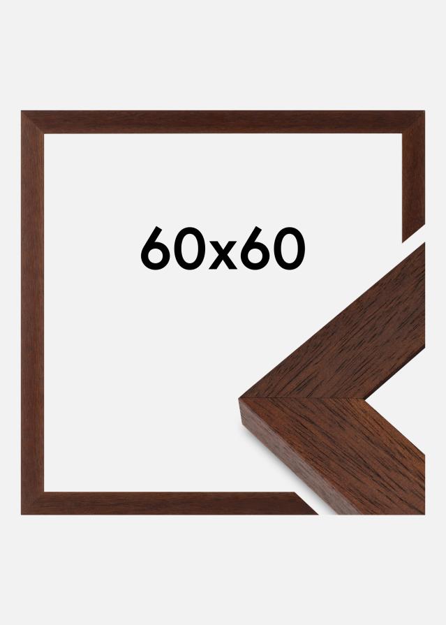 Rama Juno Szkło akrylowe Drewno tekowe 60x60 cm