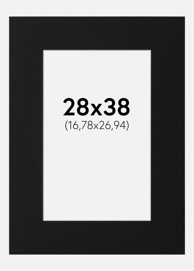 Passe-patrout Czarny Standard (Biały Rdzeń) 28x38 cm (16,78x26,94)