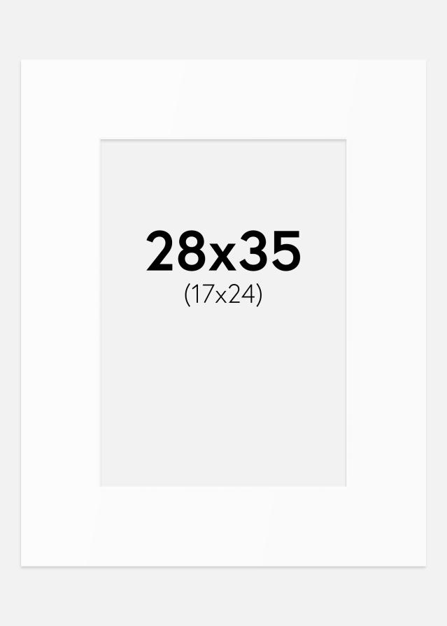 Passe-patrout Biały Standard (Białe Rdzeń) 28x35 cm (17x24)