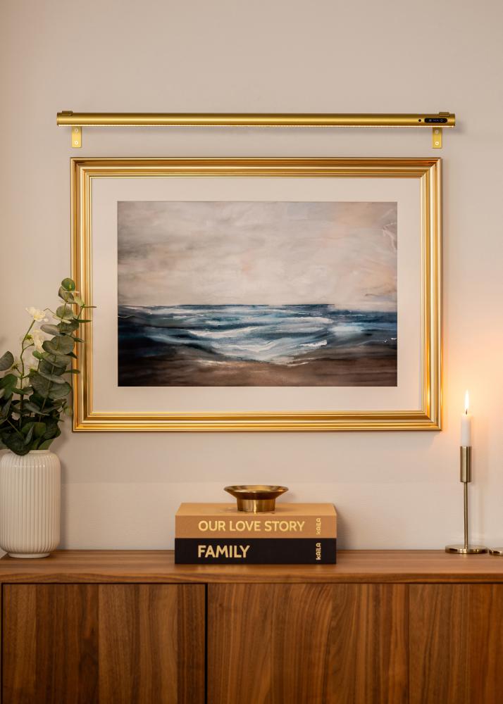 KAILA Brilliance Napędzane bateriami oświetlenie obrazów 80 cm - Złoty