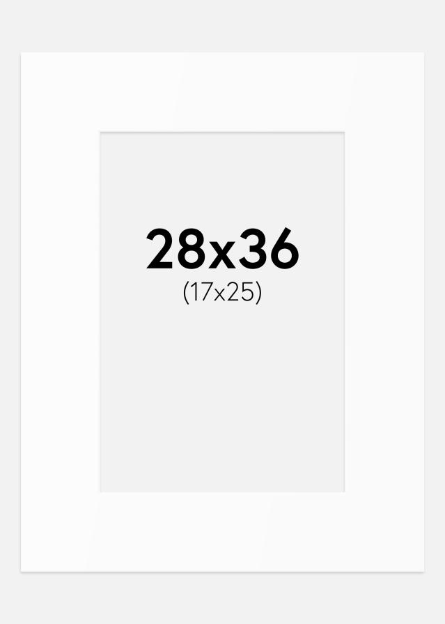 Passe-patrout Biały Standard (Białe Rdzeń) 28x36 cm (17x25)