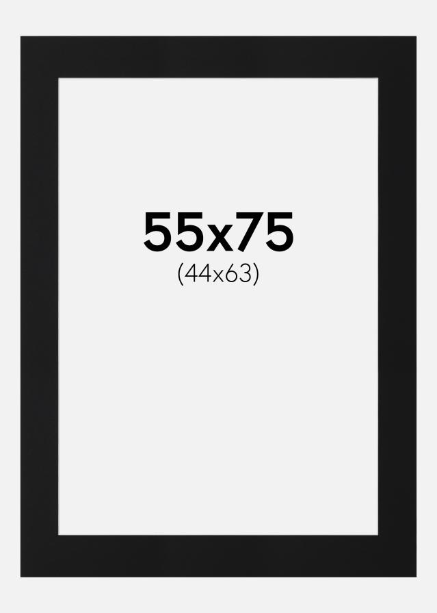 Passe-patrout Czarny Standard (Biały Rdzeń) 55x75 cm (44x63)