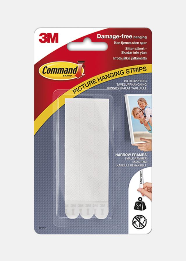 3M Command Narrow Paski do mocowania obrazów Biały - 5 kg
