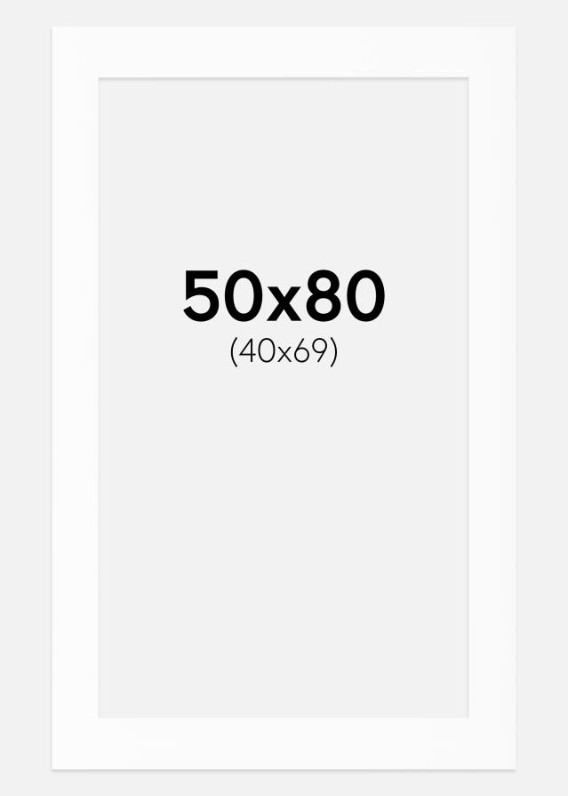 Passe-patrout Canson Biały Biały środek 50x80 cm (40x69)